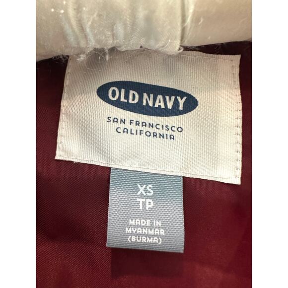 OLD NAVY | Red Burgundy Quilted Zip Puffer Vest | Size XS - Picture 5 of 6